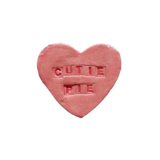 "Cutie Pie" Pink Candy Conversation Heart