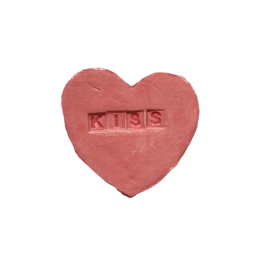 "Kiss" Pink Candy Conversation Heart