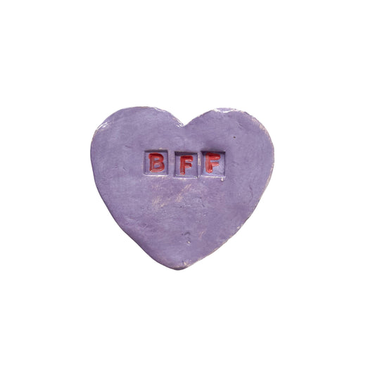 "BFF" Purple Candy Conversation Heart