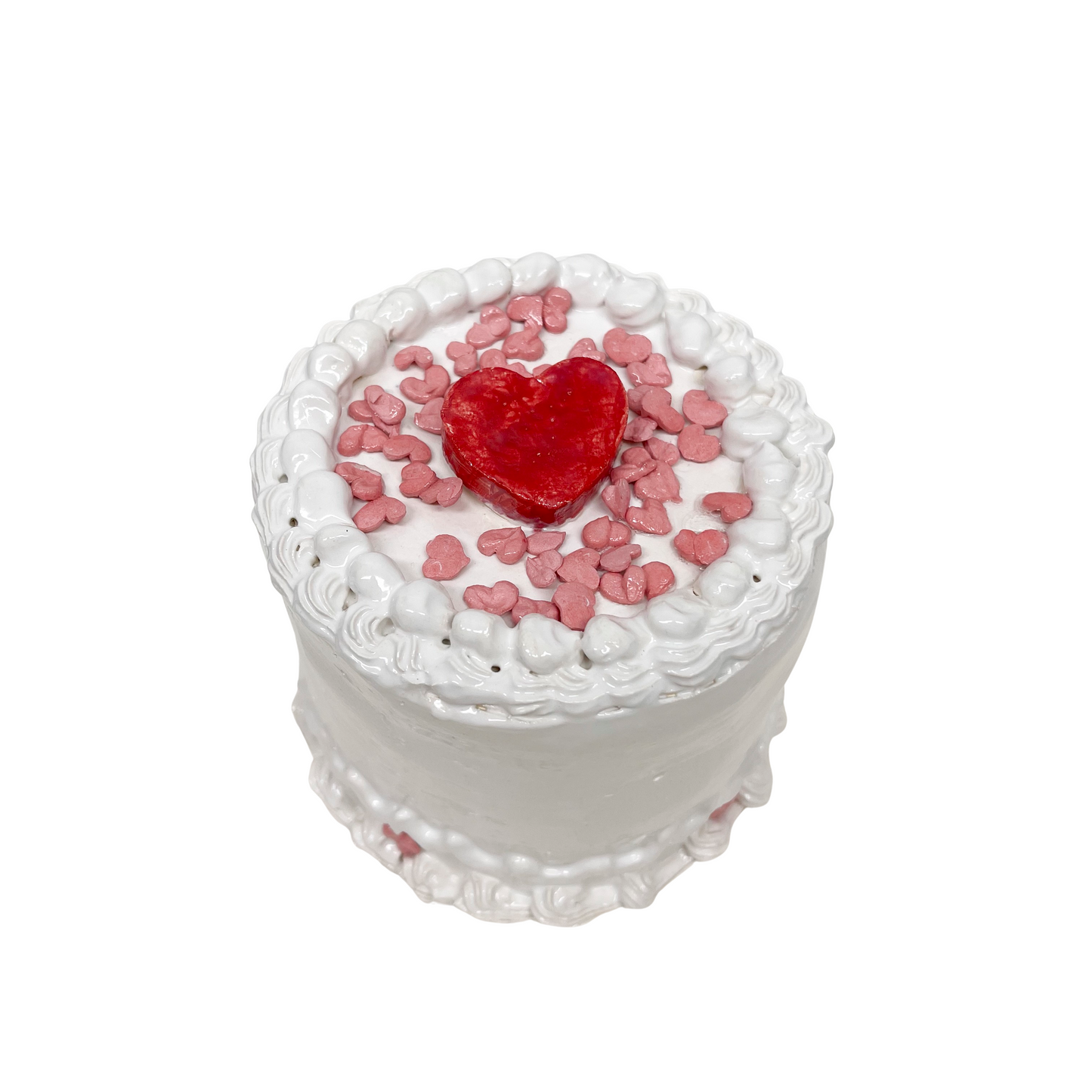 Vanilla Cake With Hearts 13