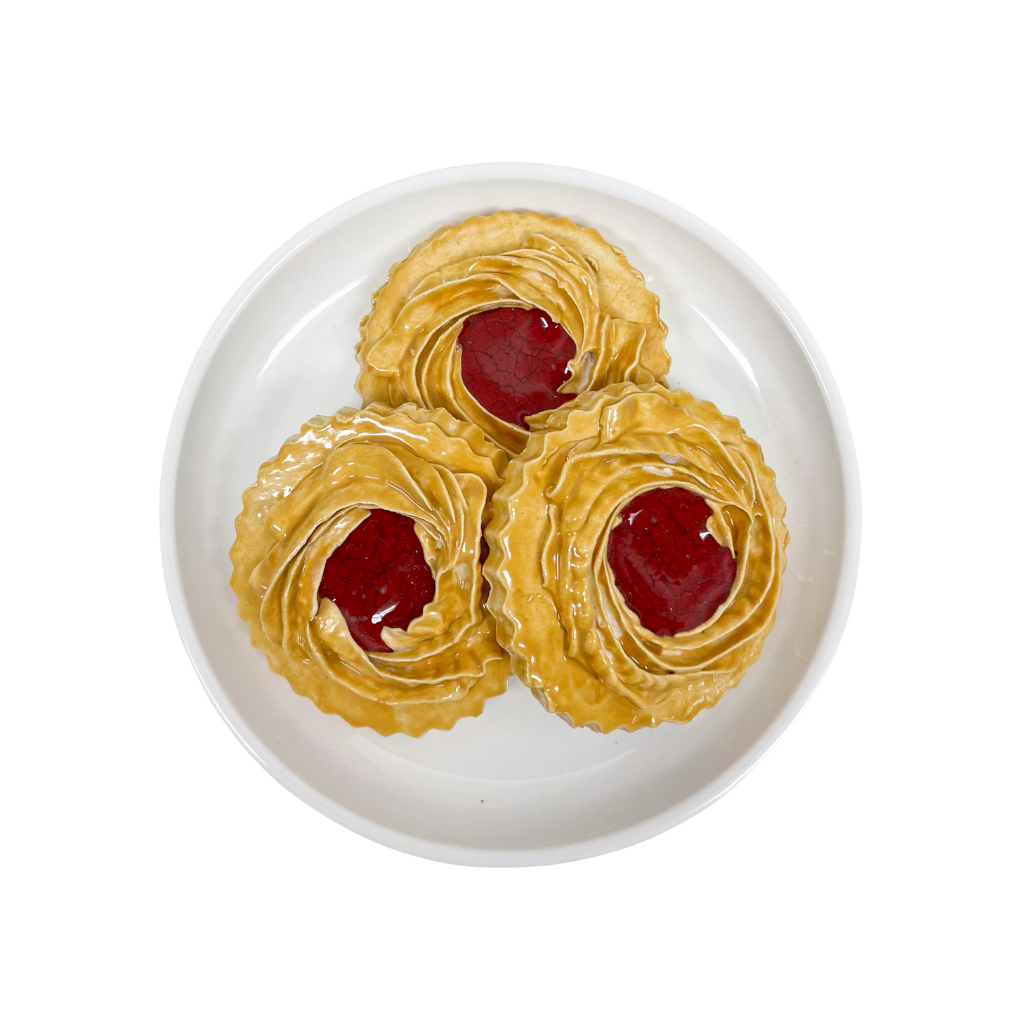 Italian Butter Cookies With Jam Plate