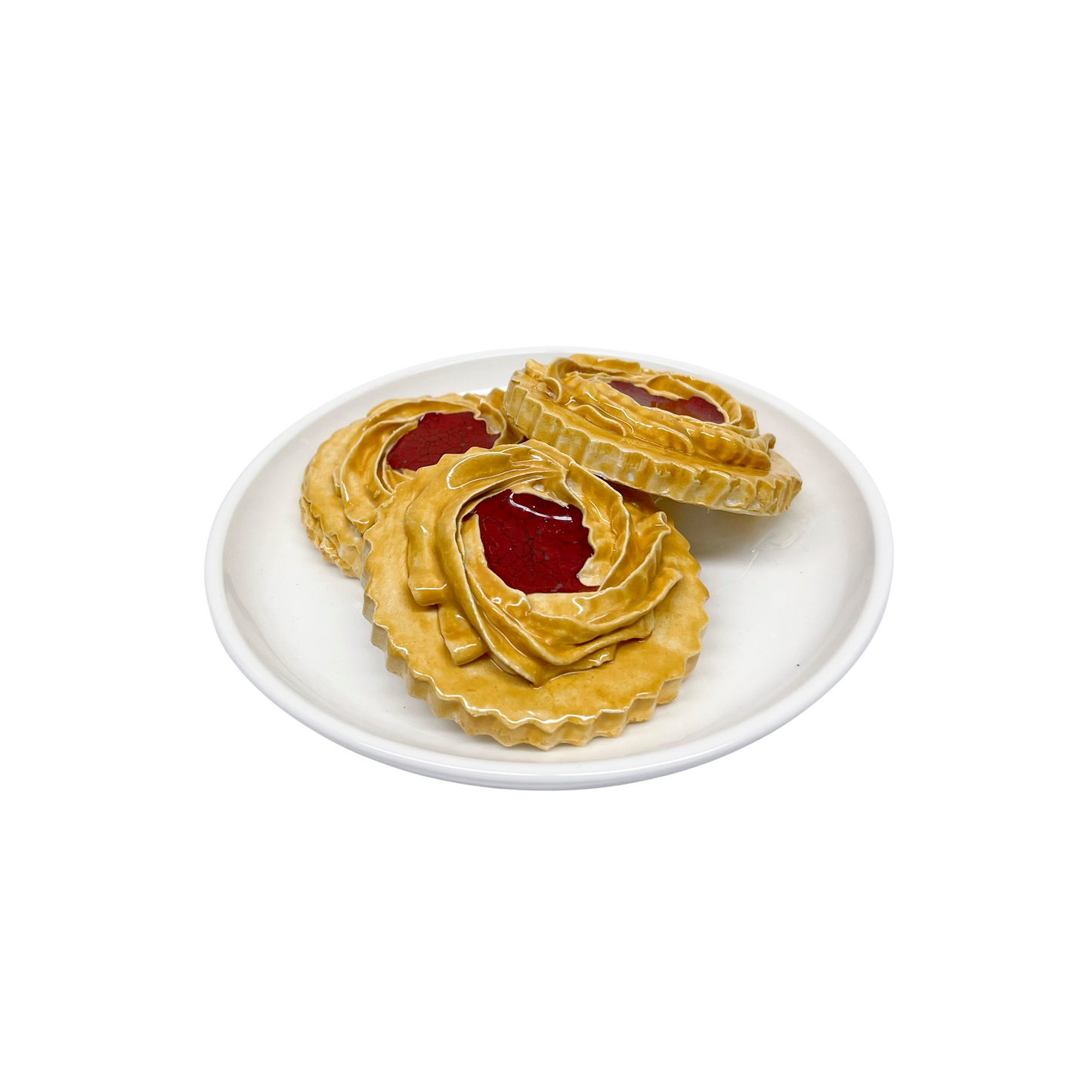 Italian Butter Cookies With Jam Plate