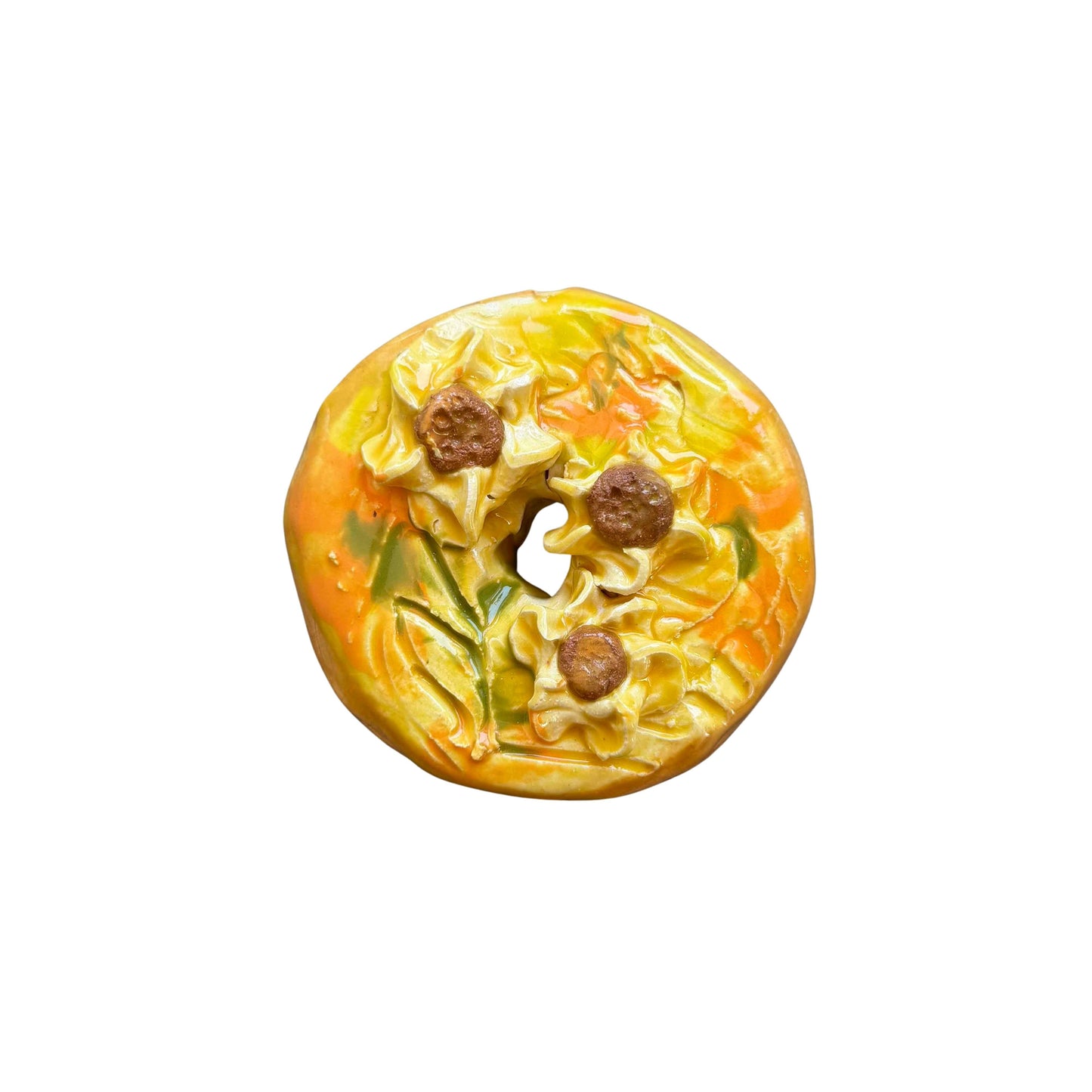 Van Gogh Sunflowers Donut