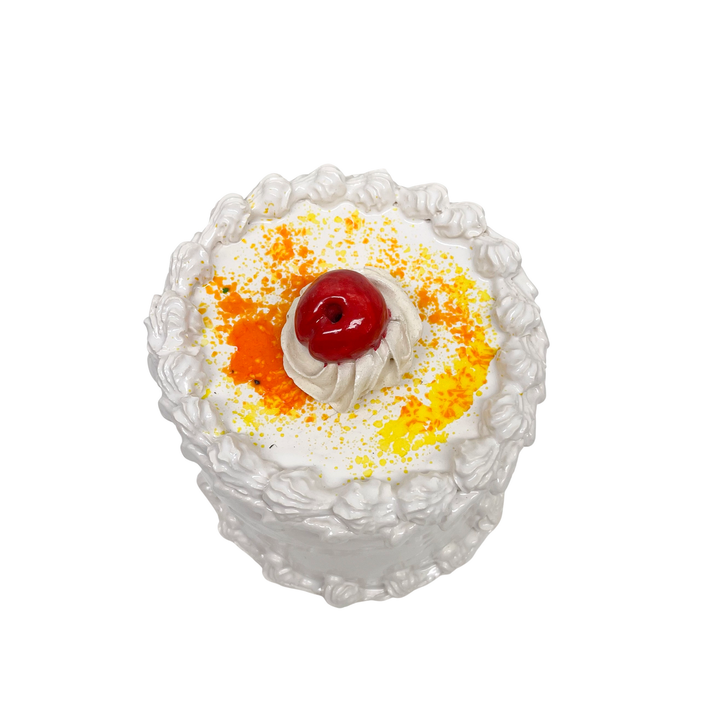 White Cake With Cherry And Orange Brûlée 14