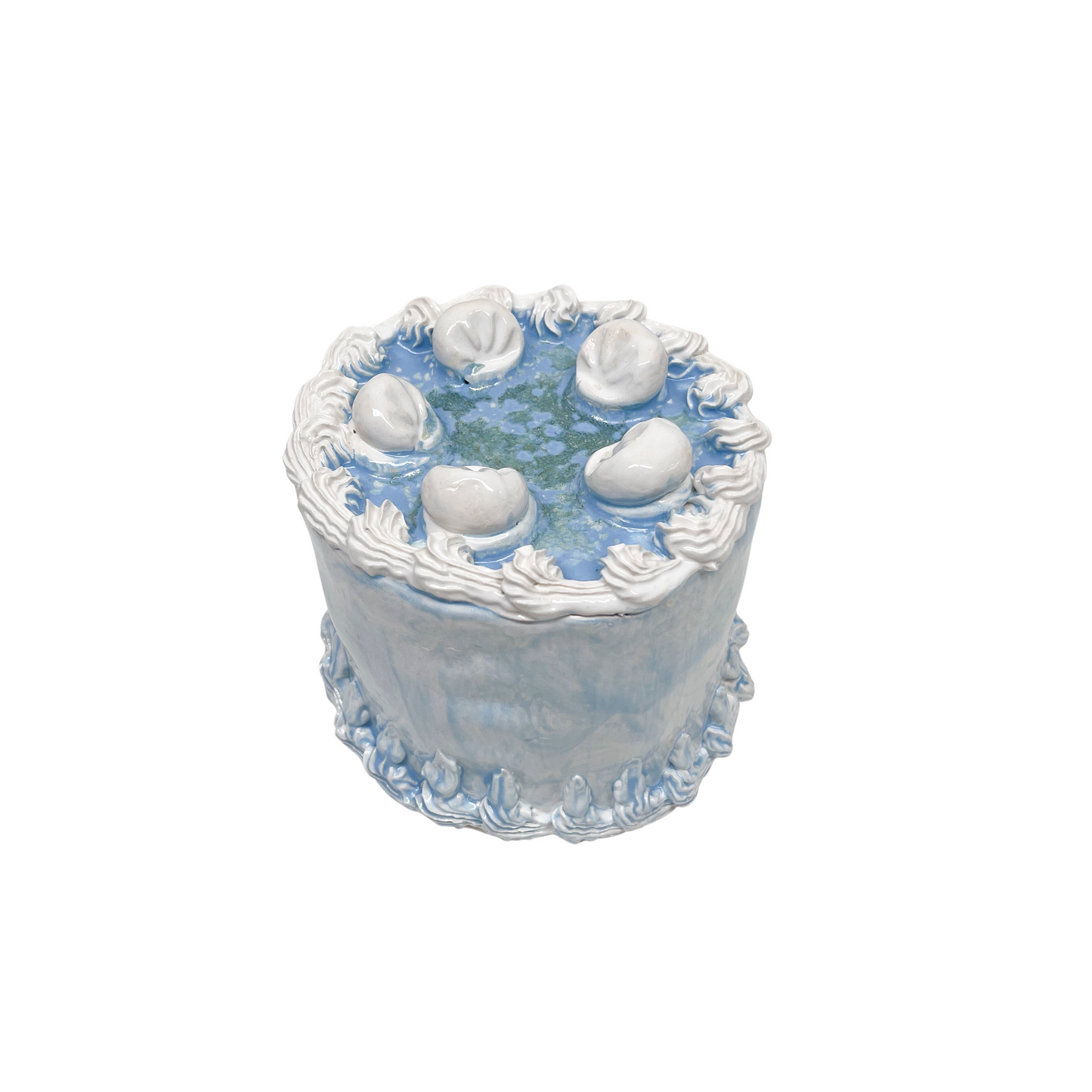 Blue Watercolor Cake 9