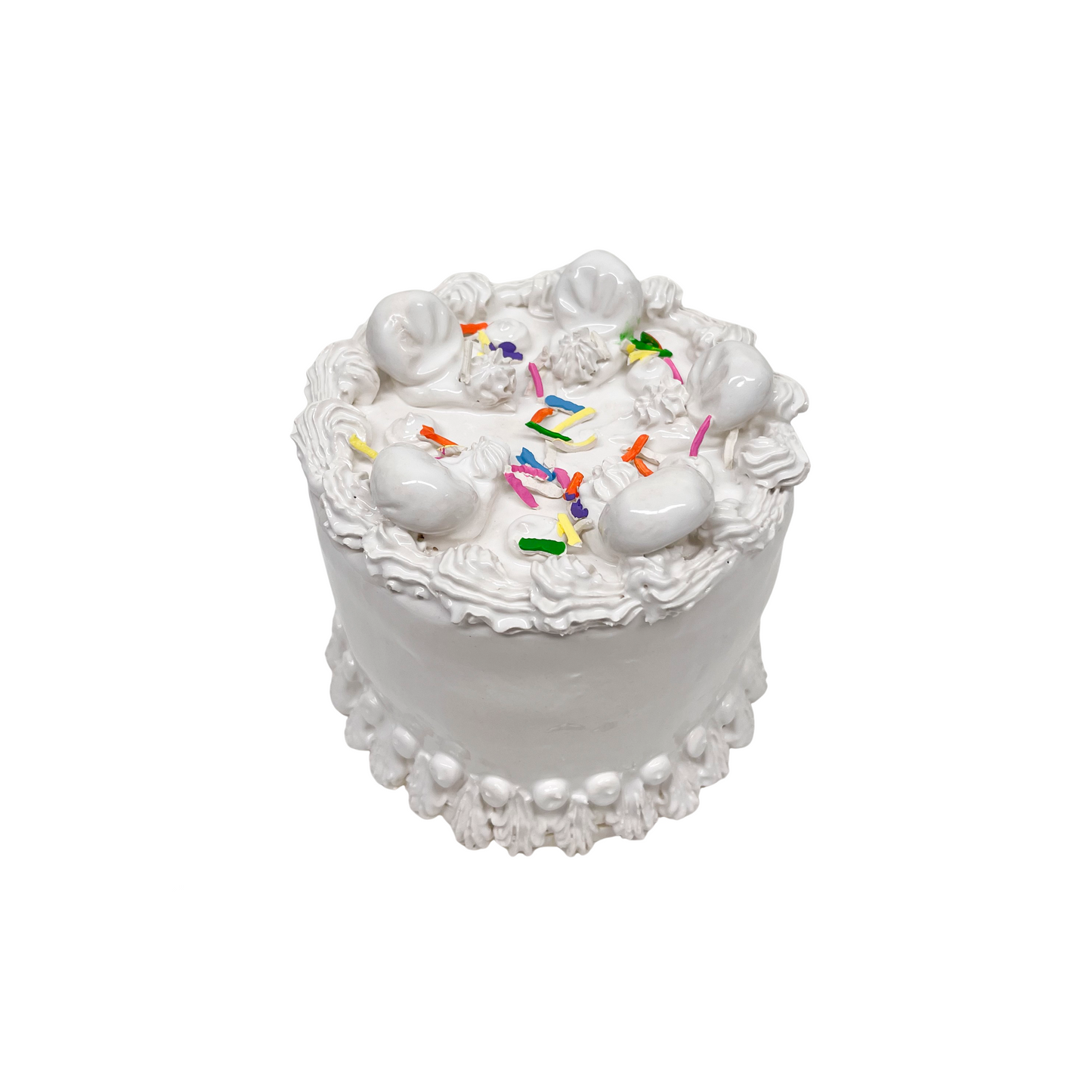 White Birthday Cake With Sprinkles 8