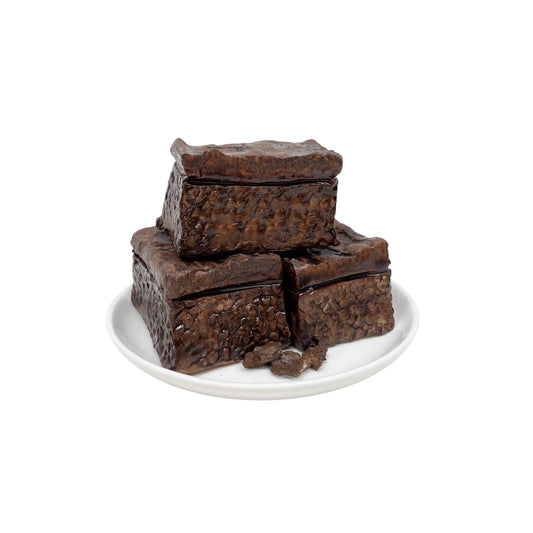 Three Plated Plain Brownies 1