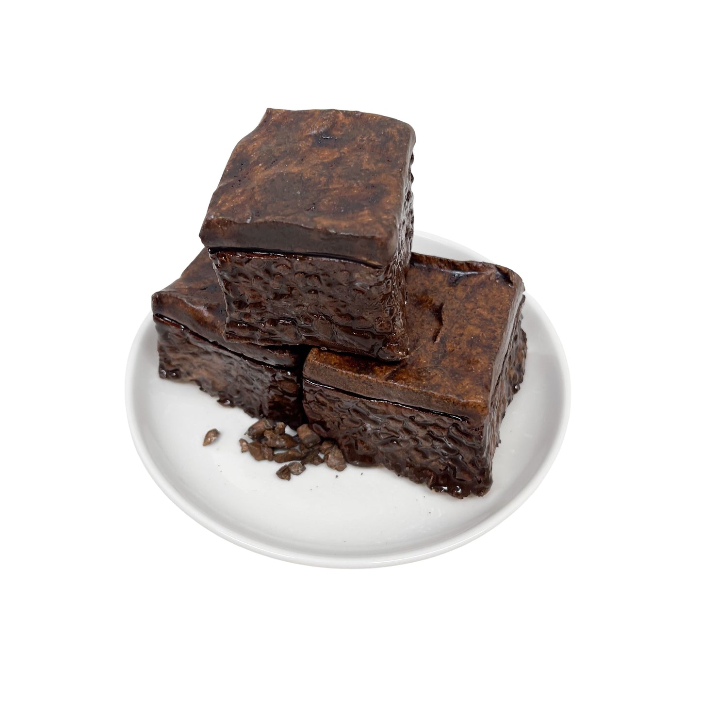 Three Plated Plain Brownies 2