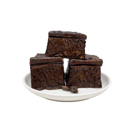 Three Plated Plain Brownies 3