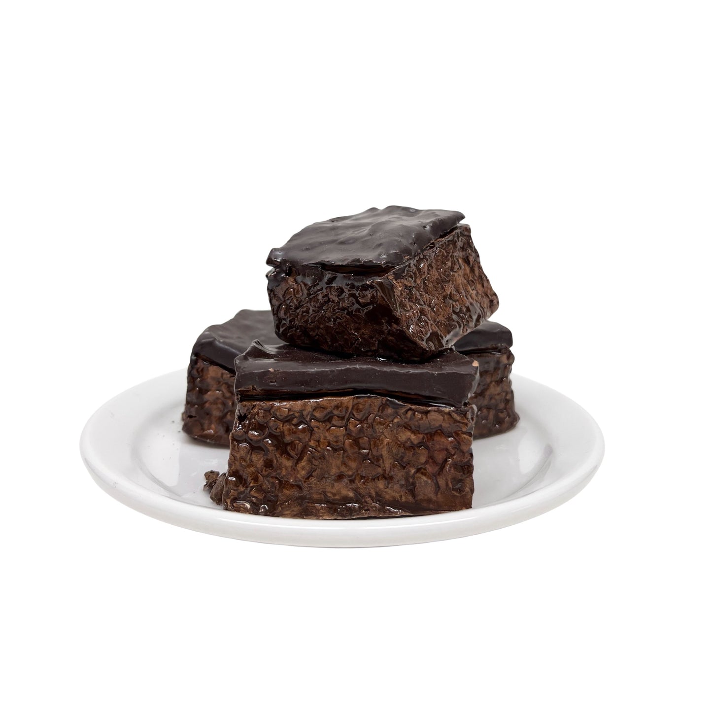 Four Plated Brownies 7