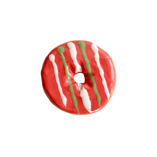 Strawberry Lime Striped Donut (Day Old)
