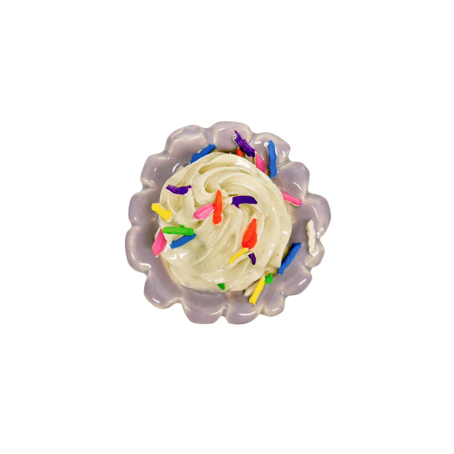 Purple Cupcake With Sprinkles