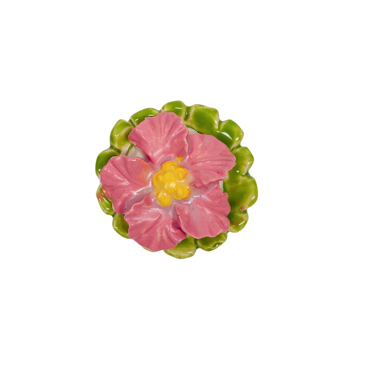 Green Cupcake With Hibiscus