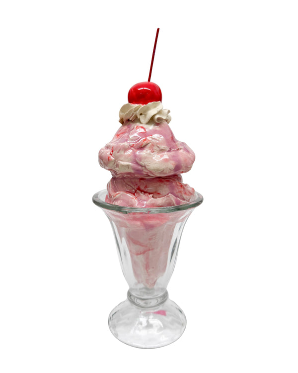 Double Scoop Strawberry Sundae