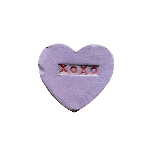 "XOXO" Purple Candy Conversation Heart