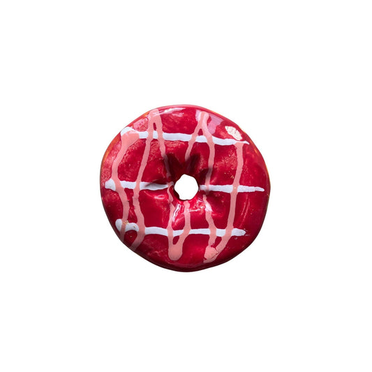 Very Cherry Donut with Strawberry Drizzle (Day Old)