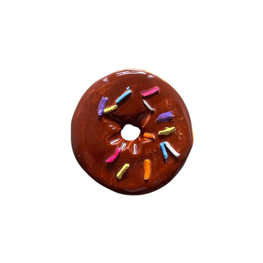 Chocolate Glaze Donut With Multi Sprinkles Donut (Day Old)