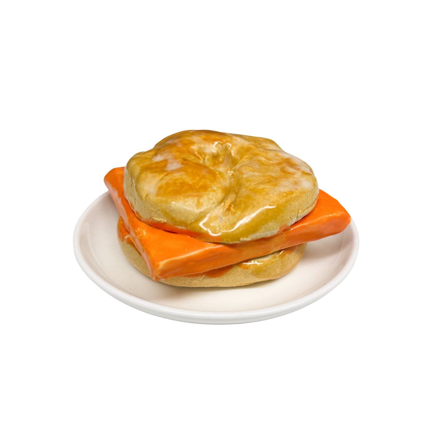 Plated Cheese Bagel