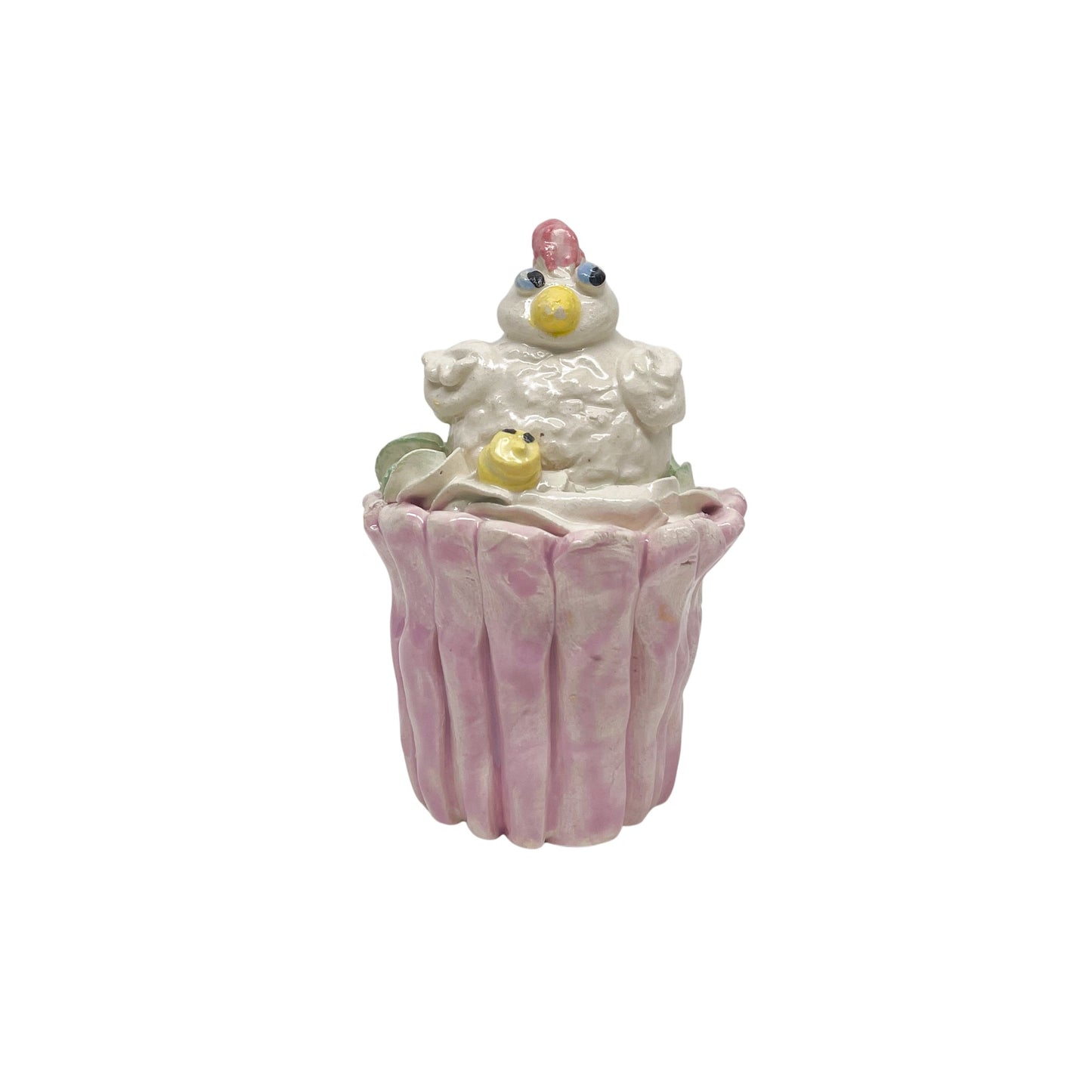 Cluckin’ Good Pink Hen Cupcake