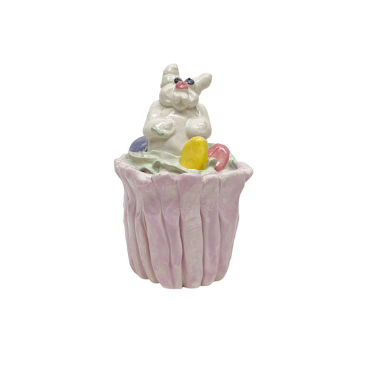 Bun-Believable Pink Bunny Cupcake