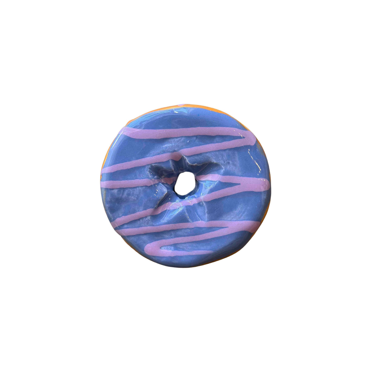 Periwinkle Donut With Lavender Drizzle