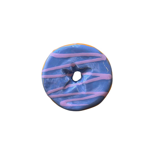 Periwinkle Donut With Lavender Drizzle