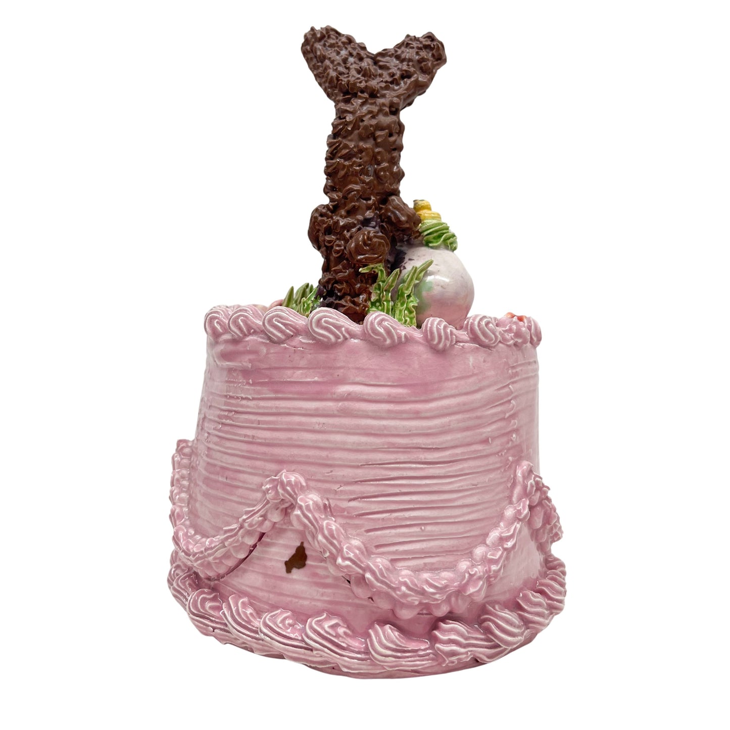 Pink Easter Cake with Chocolate Bunny, 2014