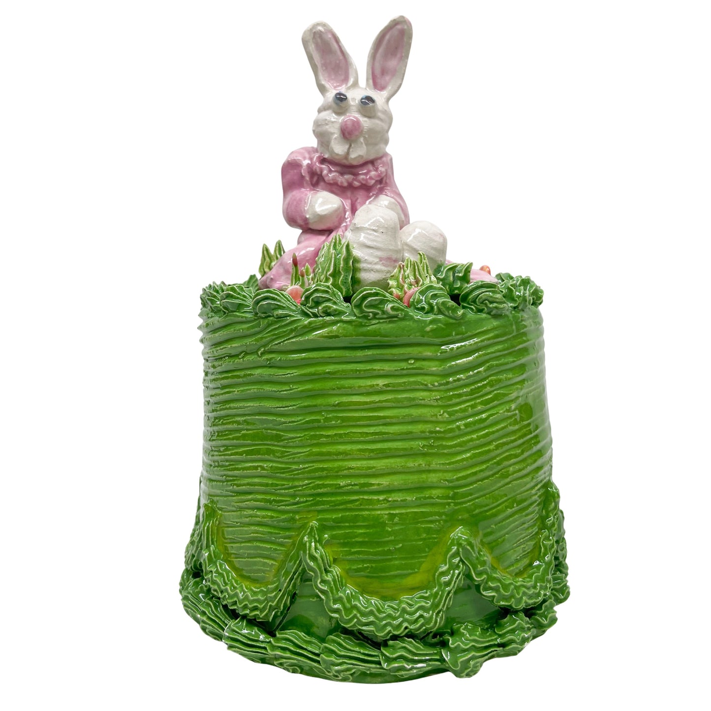 Green Cake with Easter Bunny, 2014