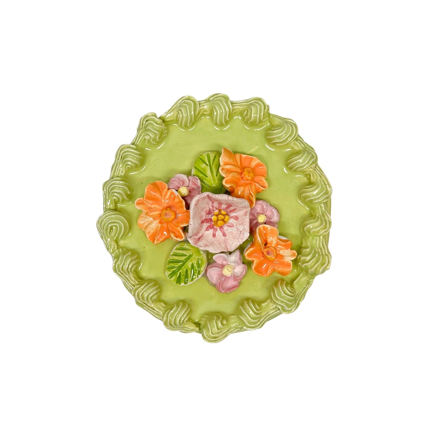 Lime Cake With Bouquet 8