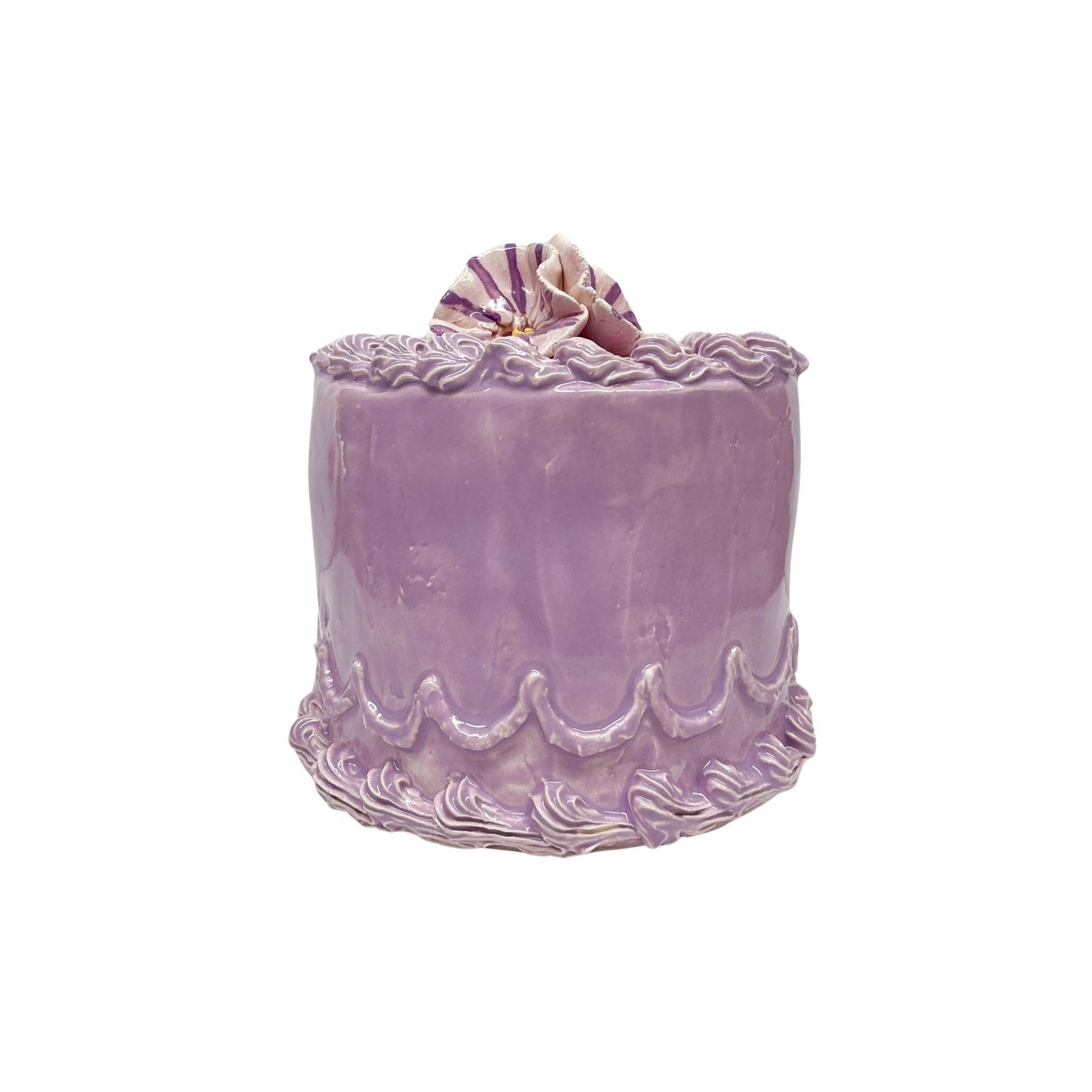 Flower Topped Lavender Cake 6