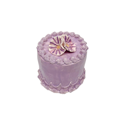 Flower Topped Lavender Cake 6