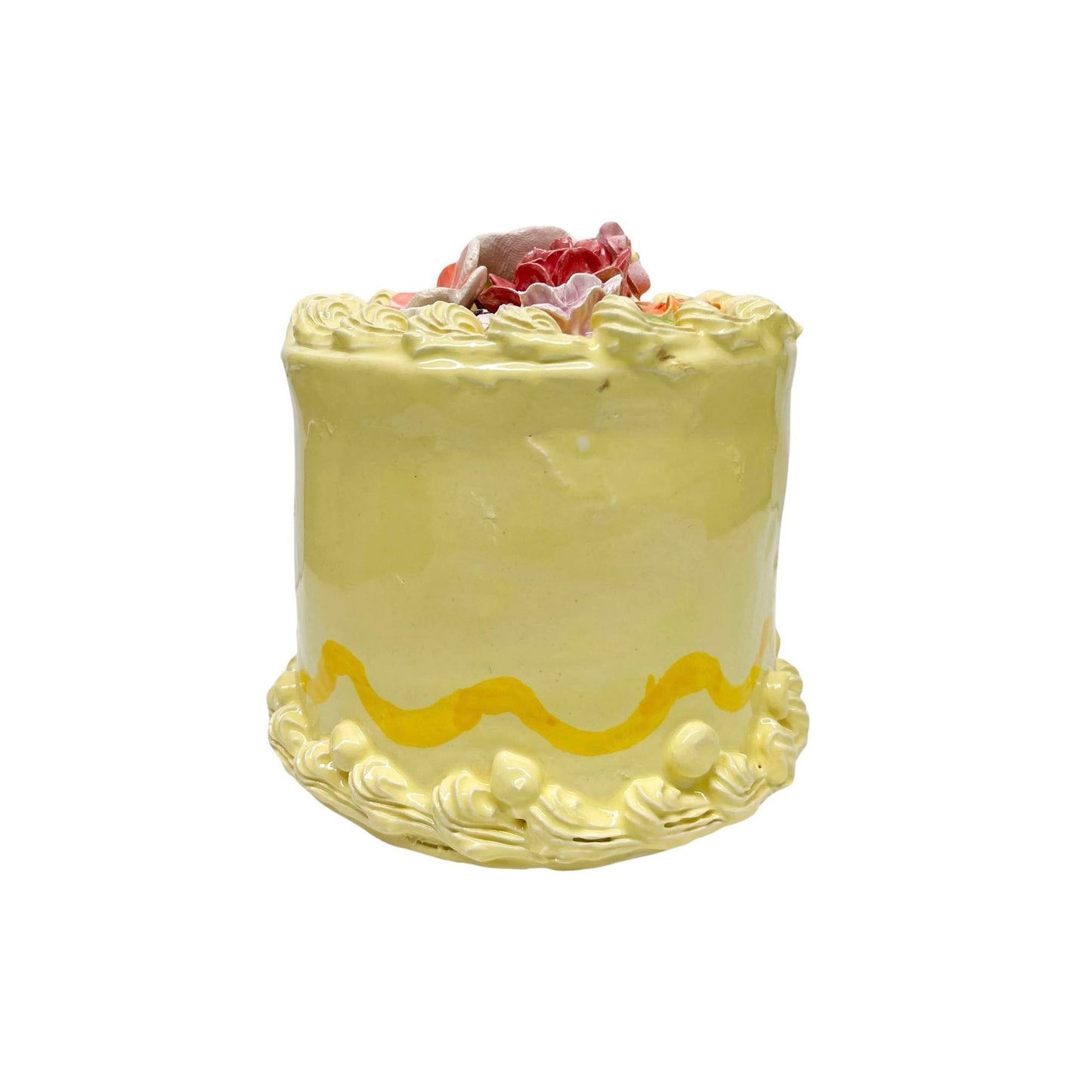 Lemon Cake With Bouquet 5