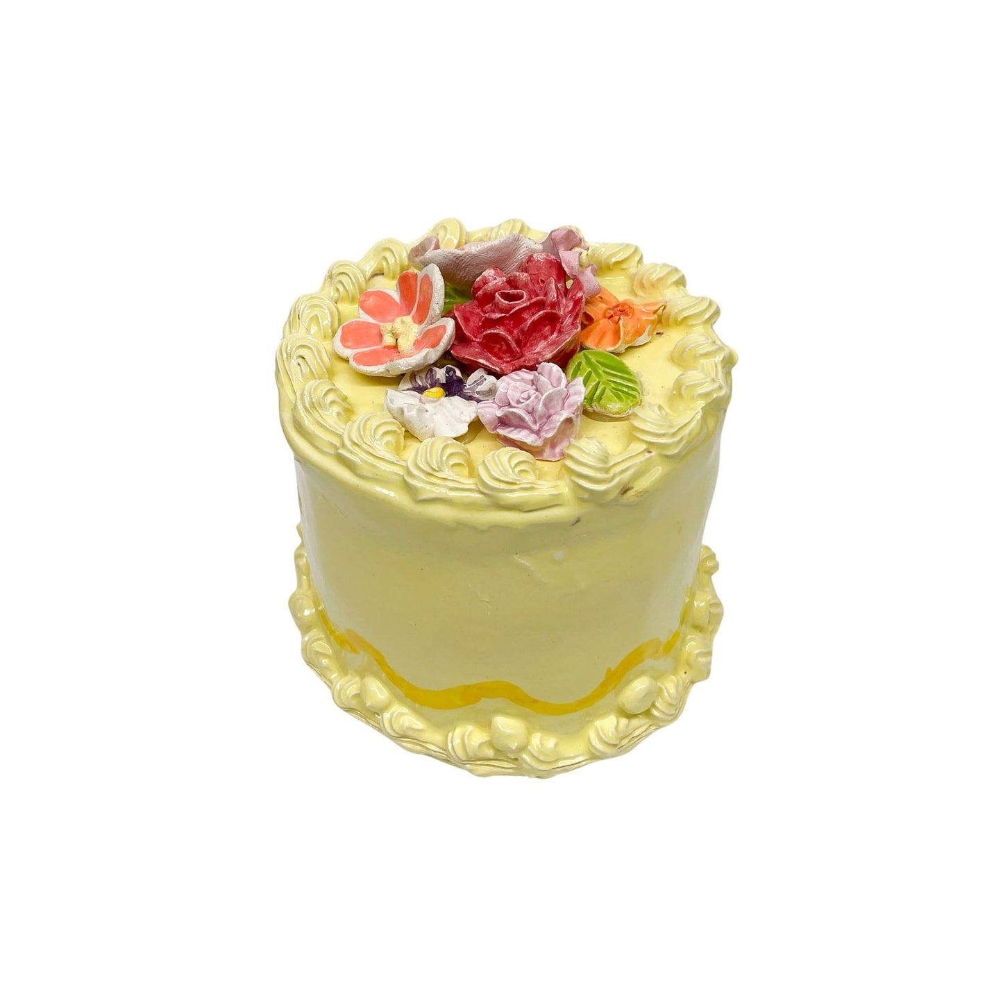 Lemon Cake With Bouquet 5