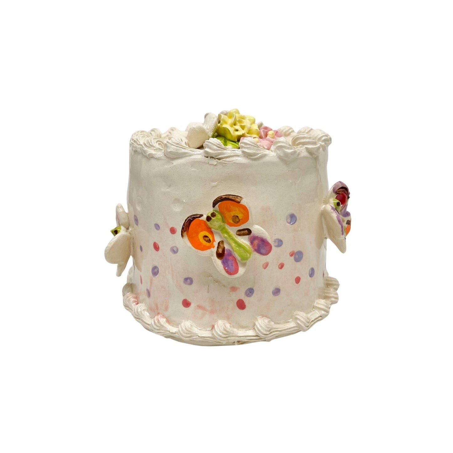 Butterfly Cake With Daisies 3