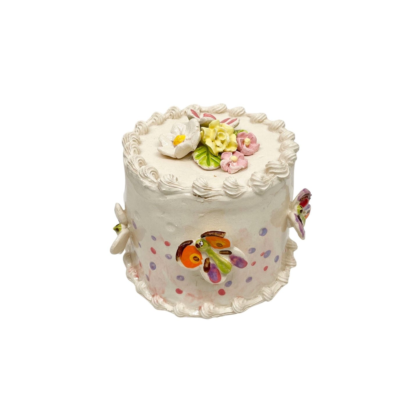 Butterfly Cake With Daisies 3