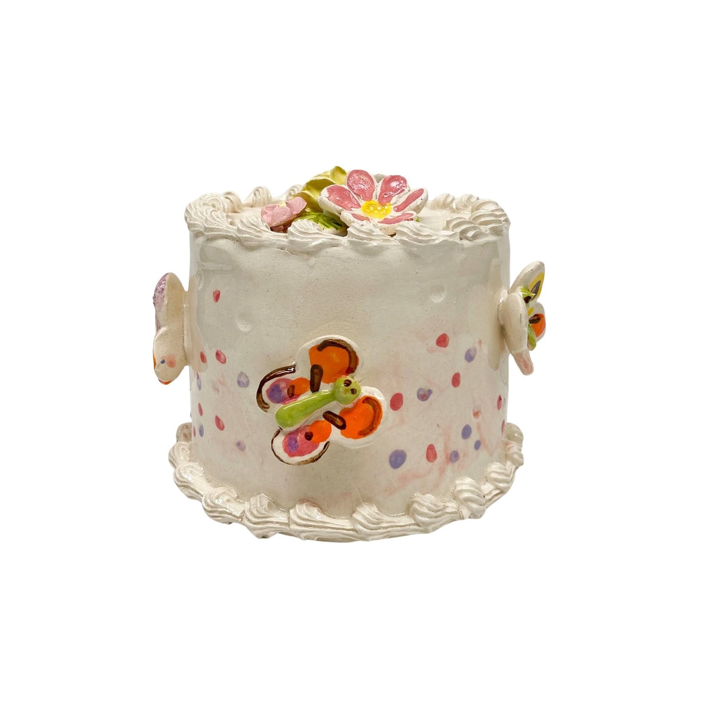 Butterfly Cake With Daisies 3