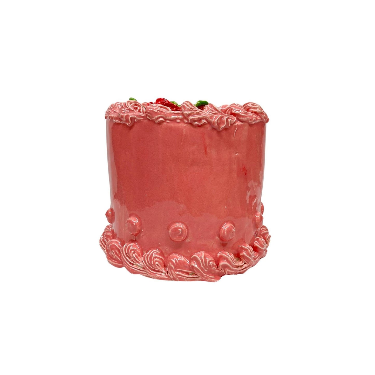 Strawberry Cake with Roses 1