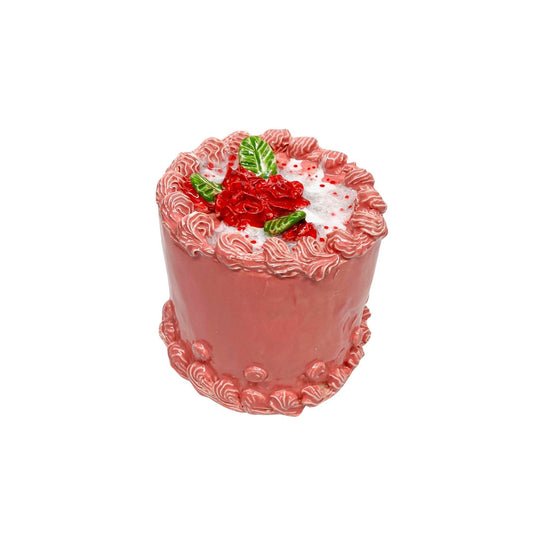 Strawberry Cake with Roses 1