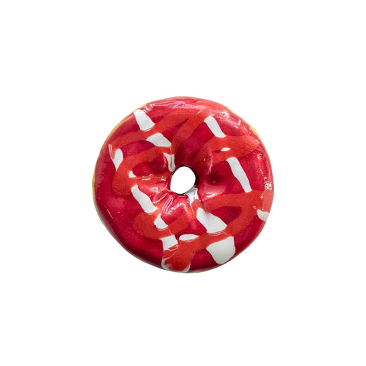 Cherry Donut With Mixed Drizzle