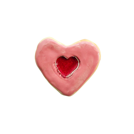 Strawberry Heart Donut