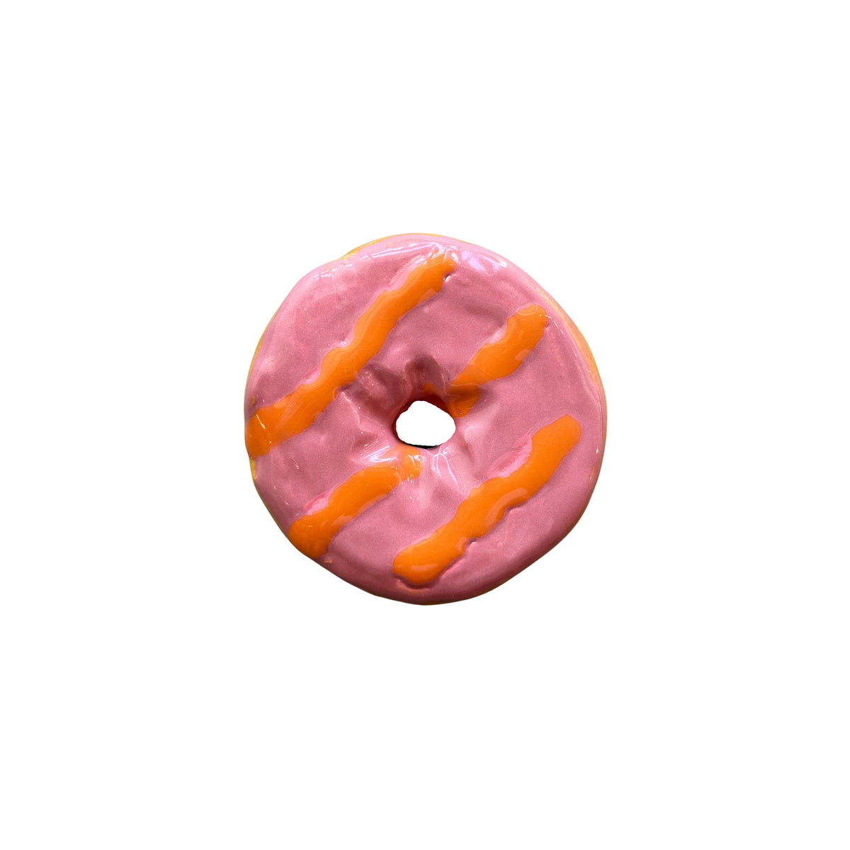 Strawberry Orange Stripe Donut (Day Old)
