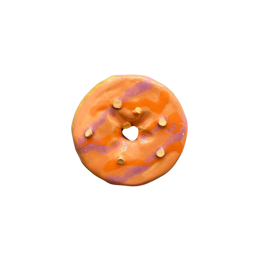 Orange Sunset Drizzle Donut With Chips (Day Old)
