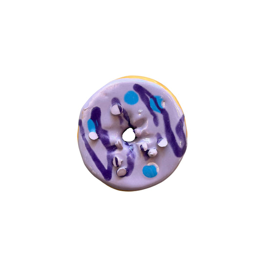 Lavender Donut With Drizzle And Chips (Day Old)