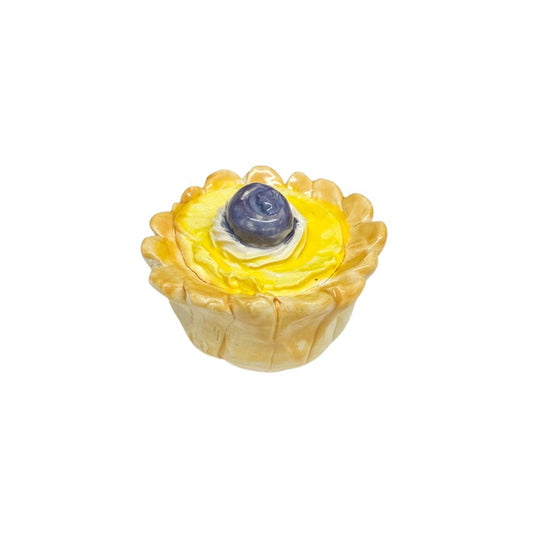 Lemon Custard Tart With Blueberry