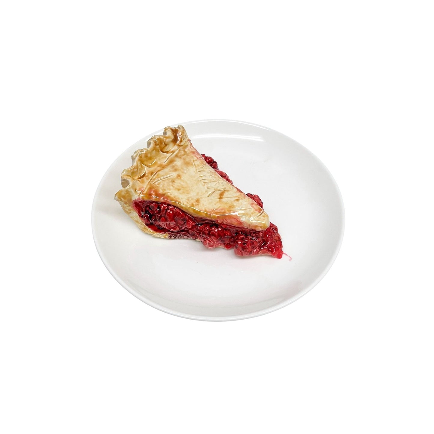 Plated Raspberry Pie Slice 8