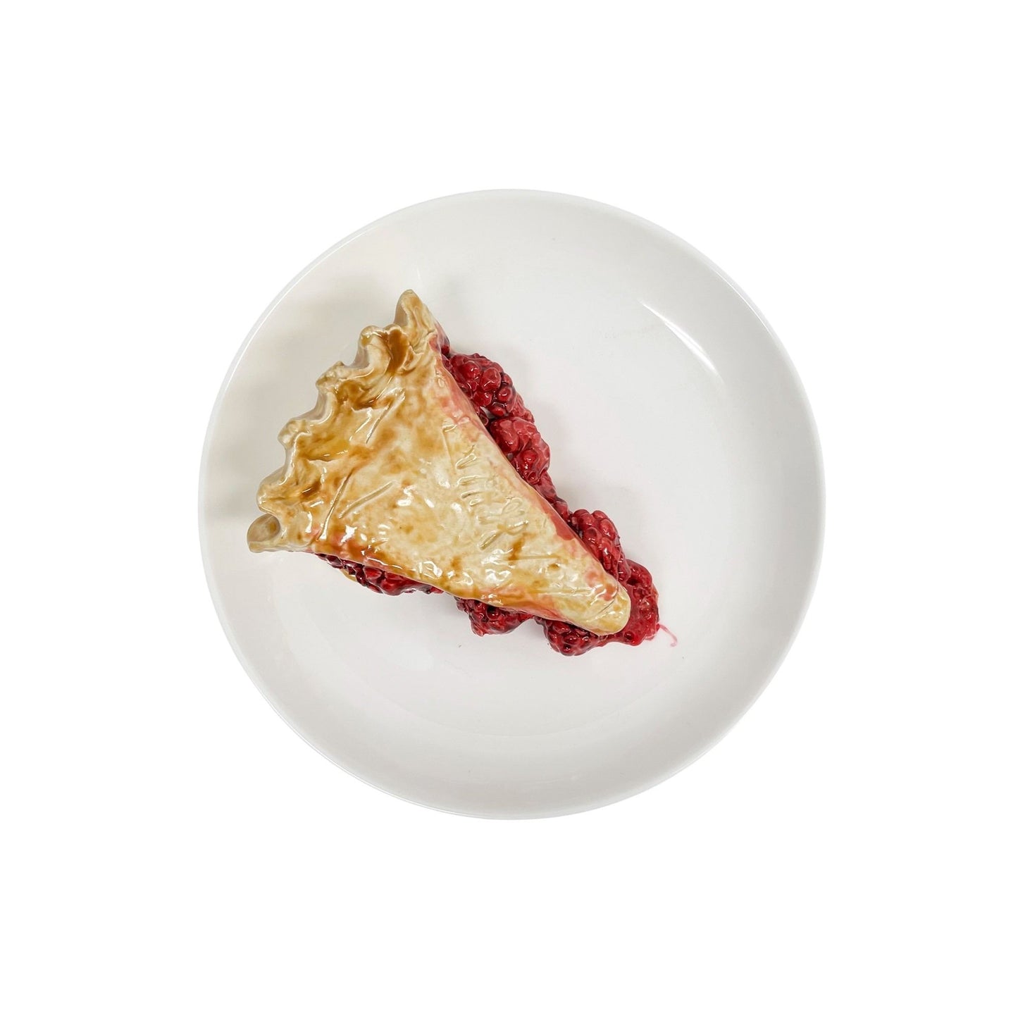 Plated Raspberry Pie Slice 8