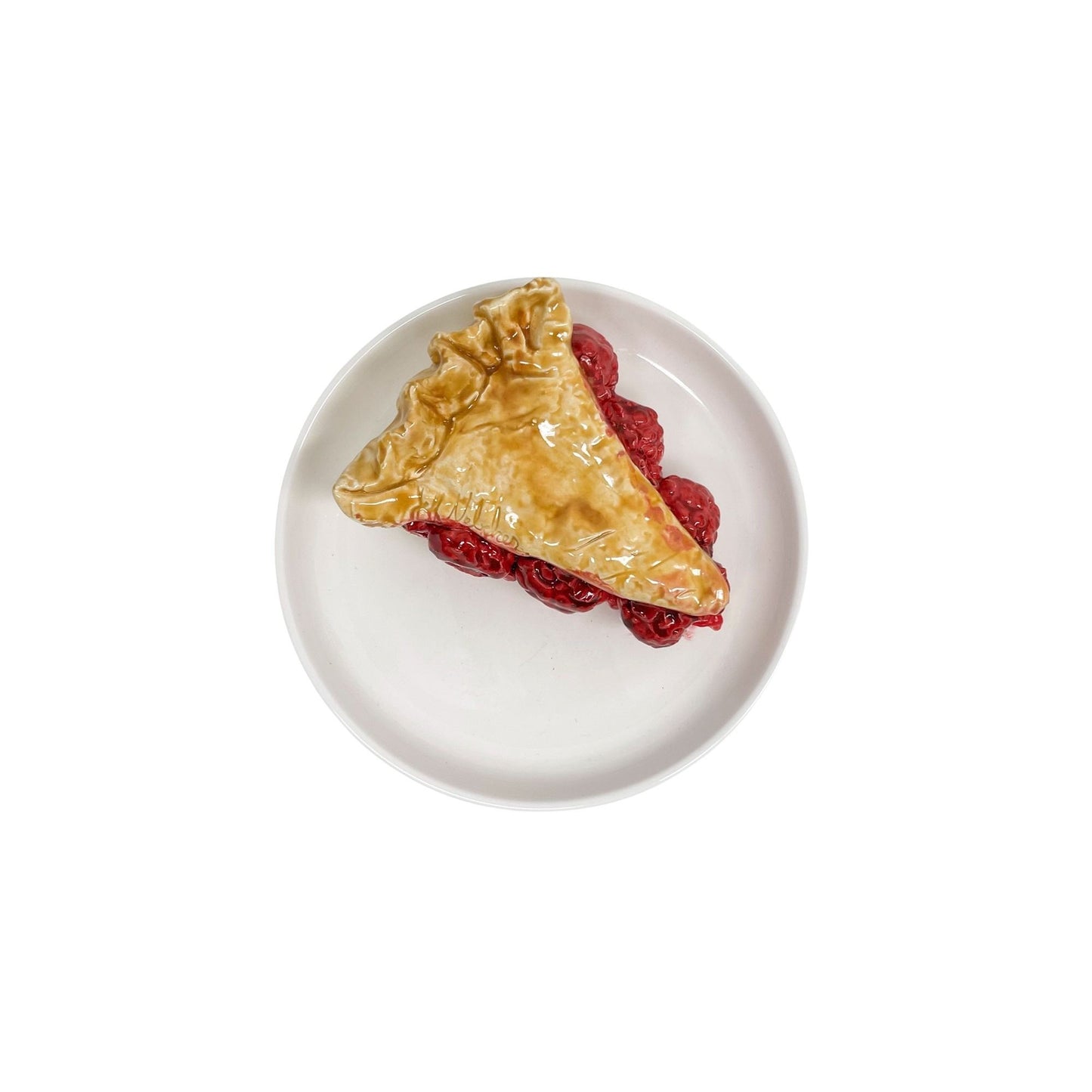 Plated Raspberry Pie Slice 7