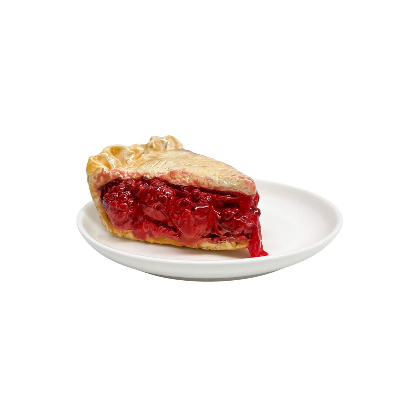 Plated Raspberry Pie Slice 6