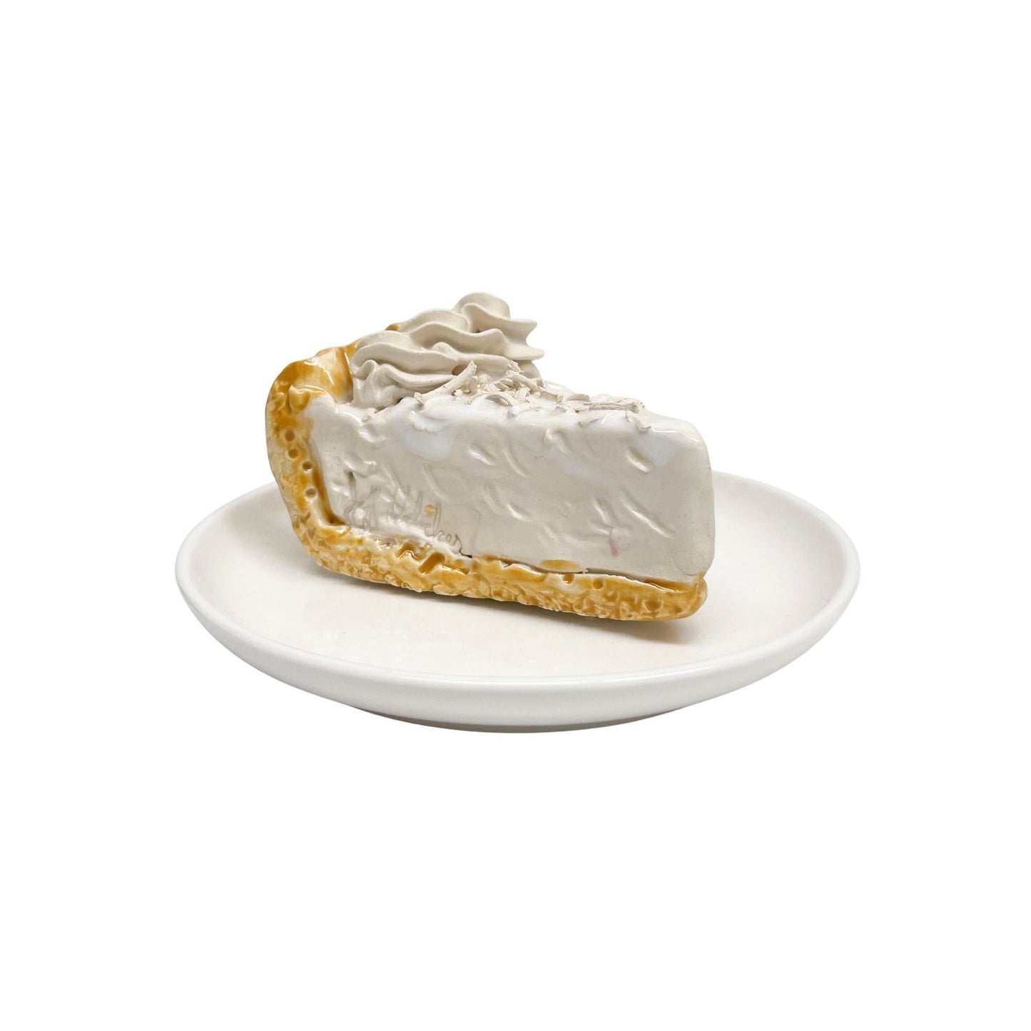 Plated Coconut Cream Pie Slice 13