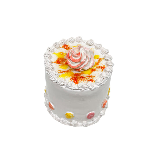 White Cake with Colorful Whip 2